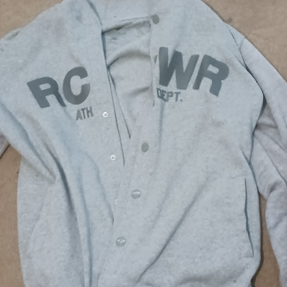 Roca wear Grey 3x button up sweatshirt